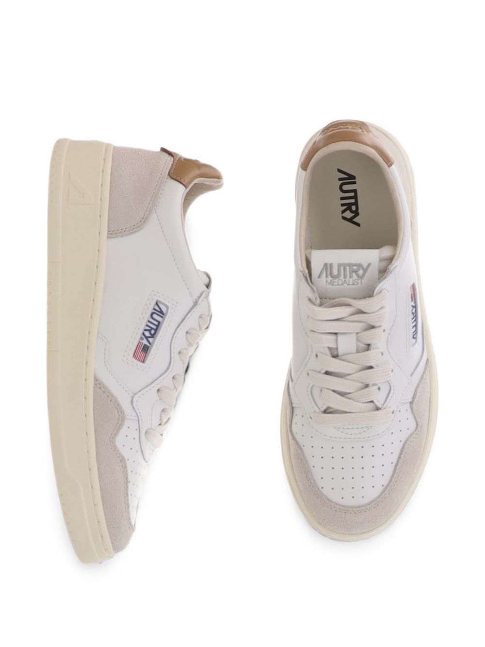 Autry Medialist Low Sneaker — Cream, view 4