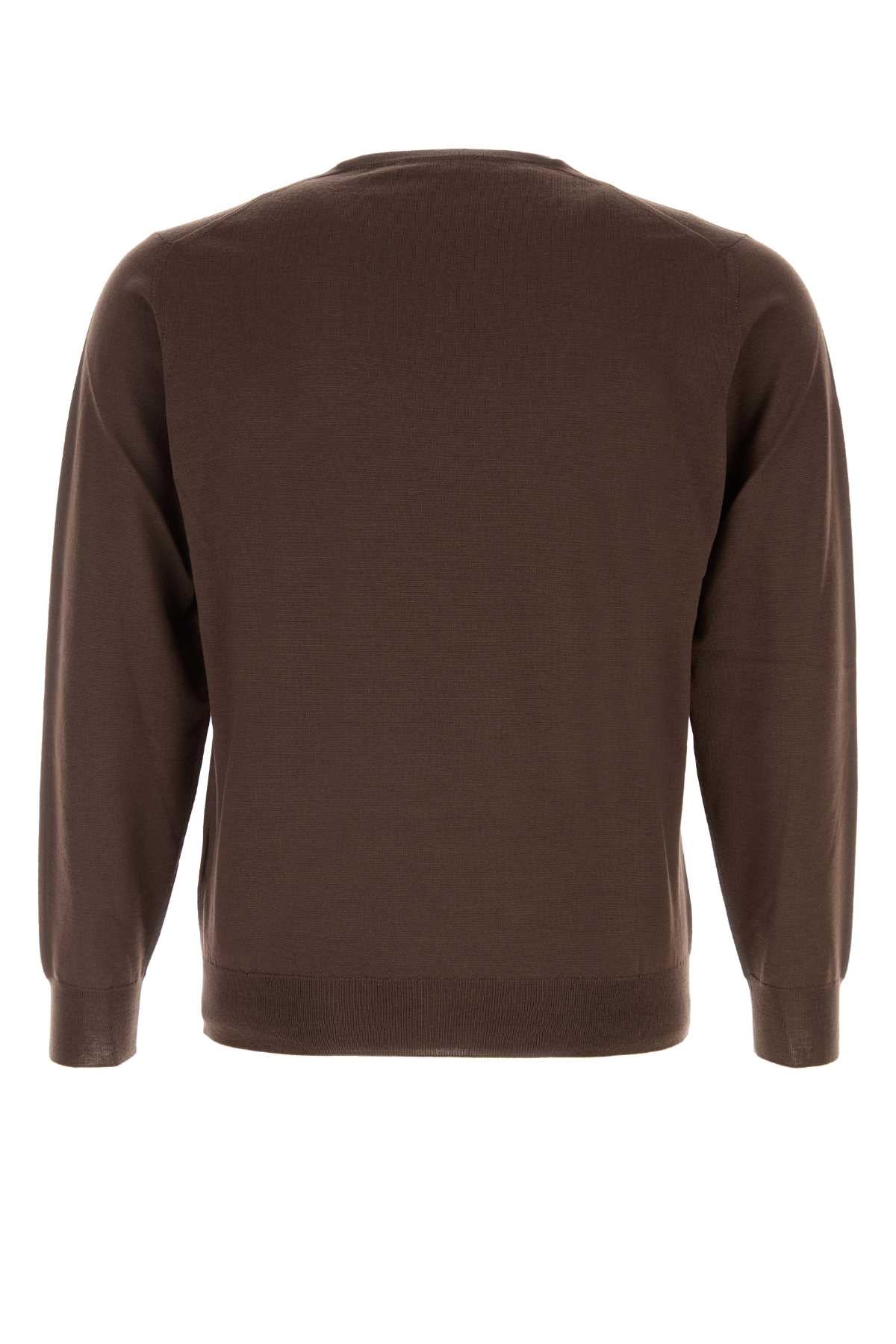 Fedeli Argentina Sweater — Brown, view 2