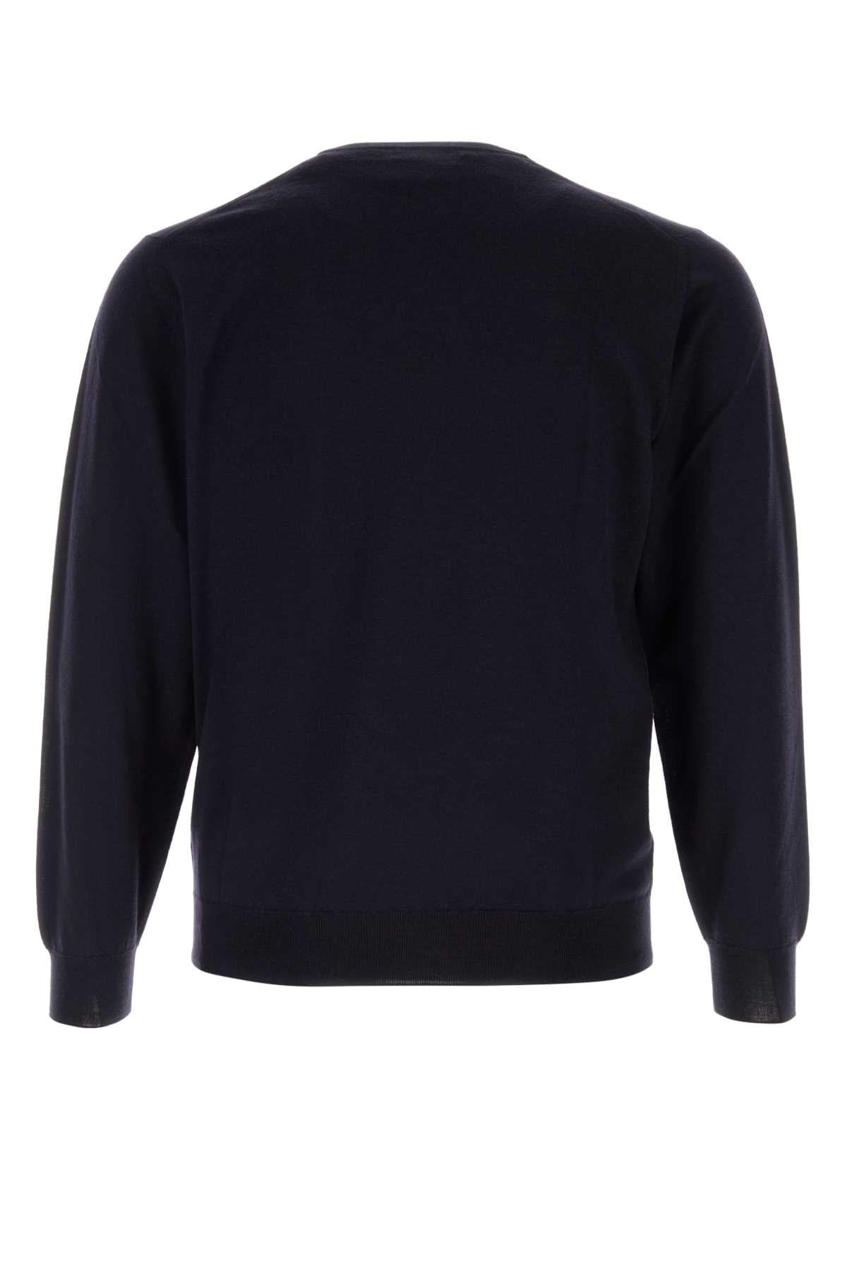 Fedeli Sweater — Navy, view 2