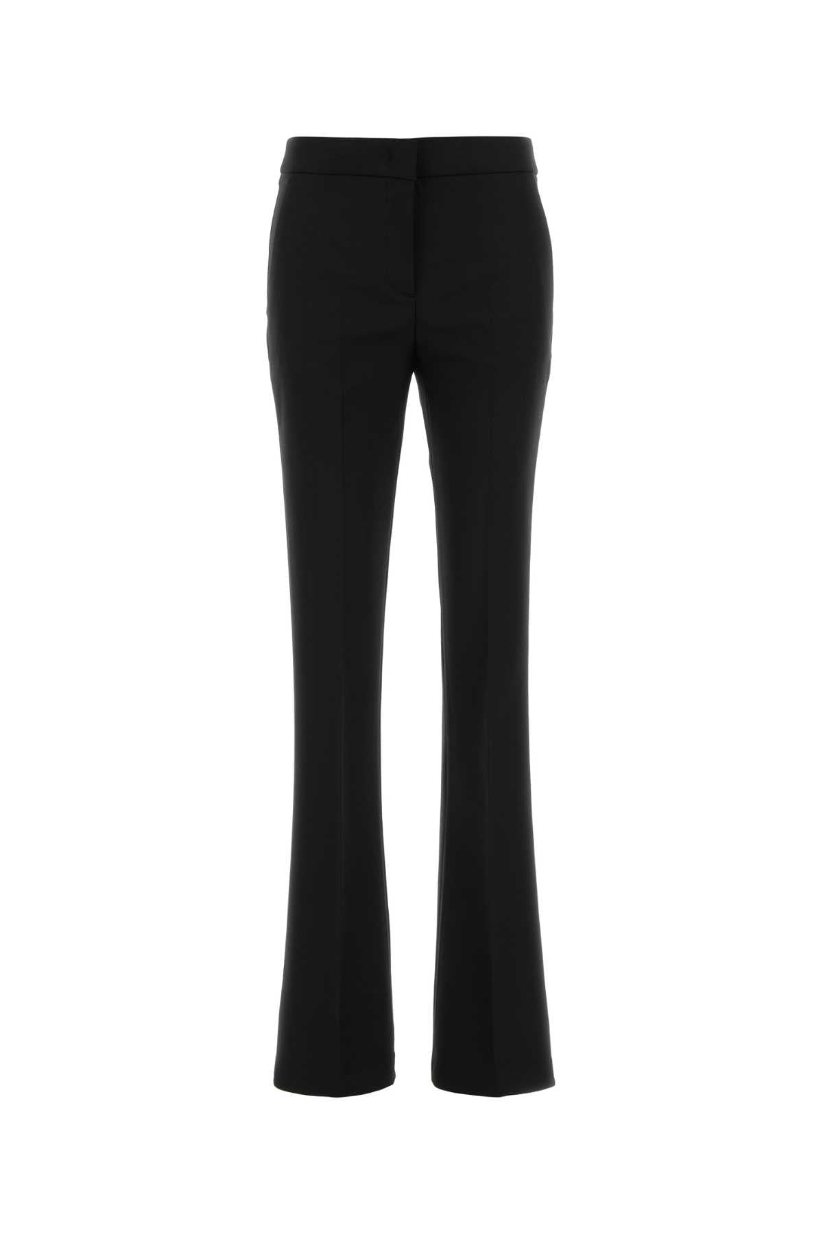 Blumarine Stretch Gabardine Trousers — Black by Blumarine