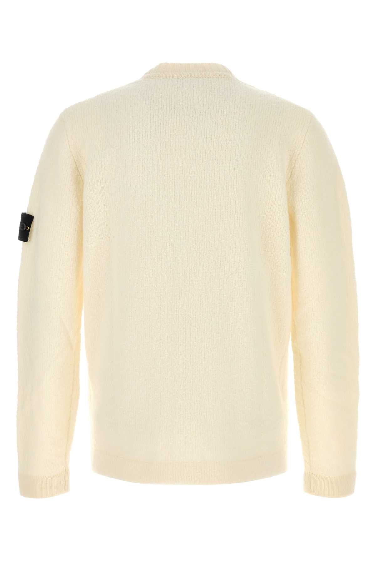 Stone Island Neck Sweater — Ivory, view 2