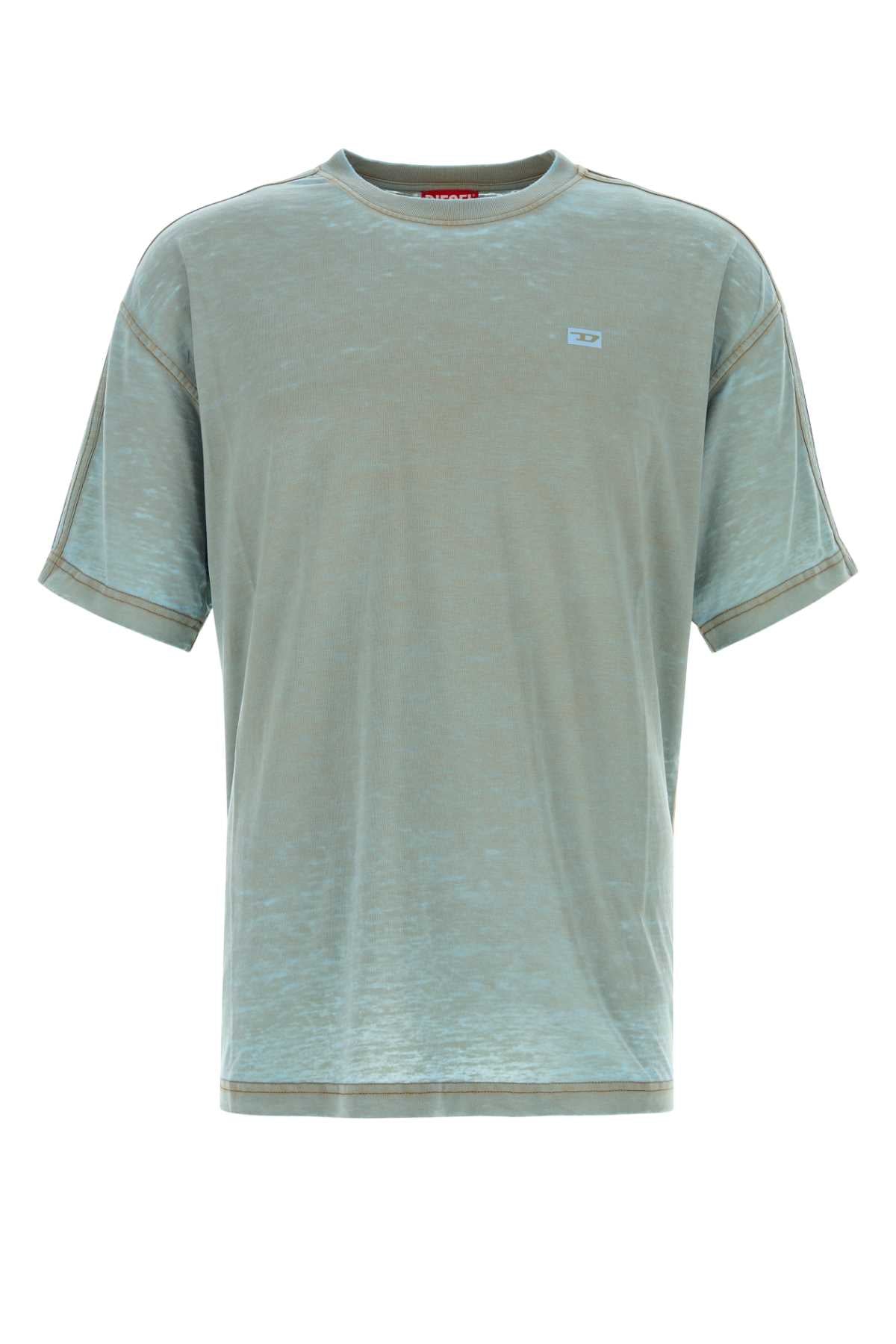 Diesel Vintage Wash Cotton Blend T-Shirt — Blue by Diesel