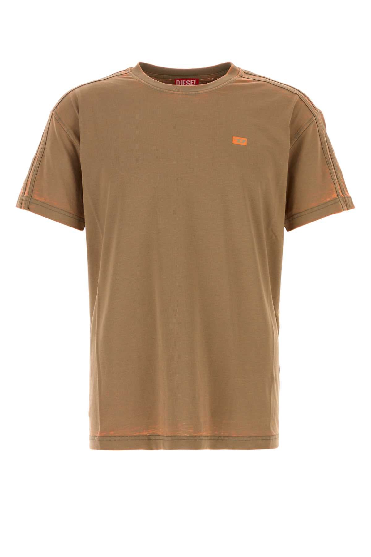 Diesel Cotton-Blend T-Shirt — Brown by Diesel