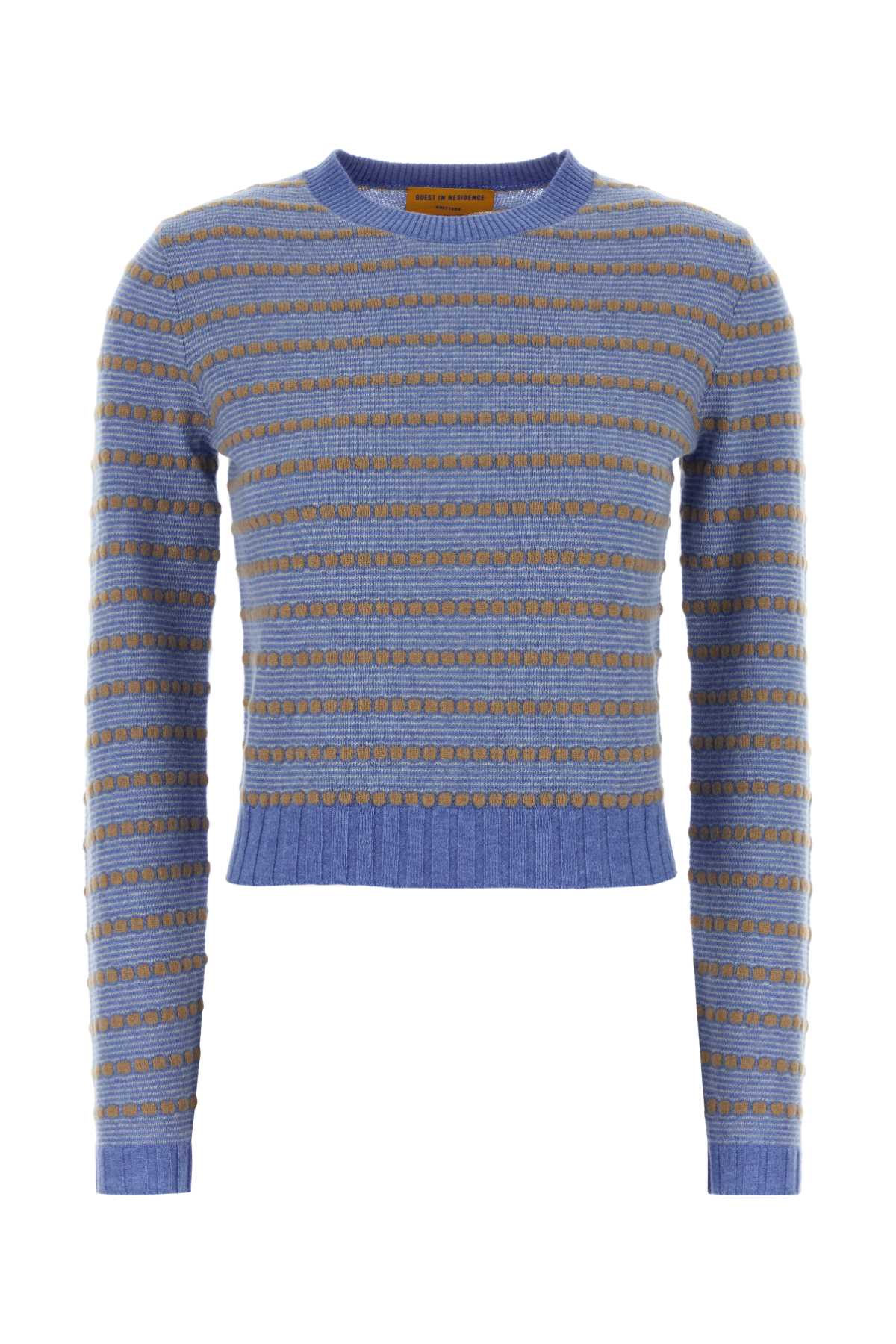 Guest In Residence Pebble Stripe Sweater — Blue - XS by Guest In Residence