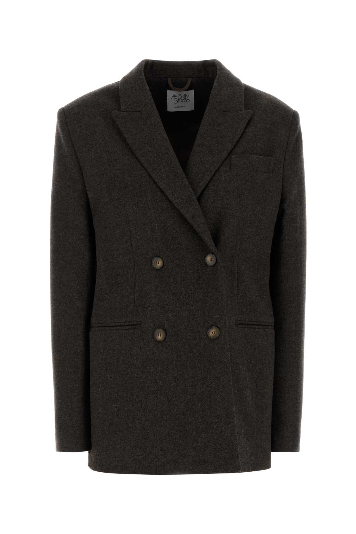 Le Sully Studio Doppiopetto Blazer — Brown by Le Sully Studio