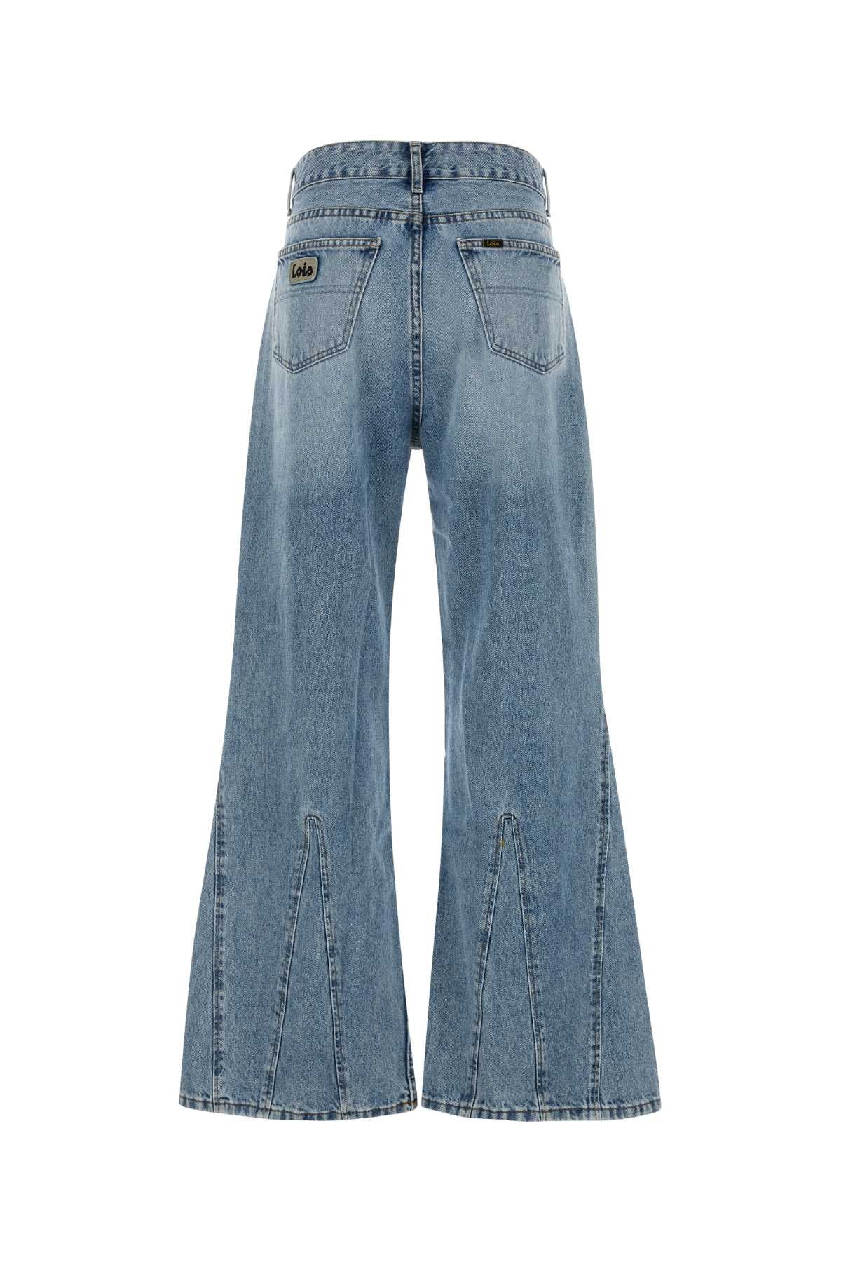 Lois Flare Jeans — Blue, view 2