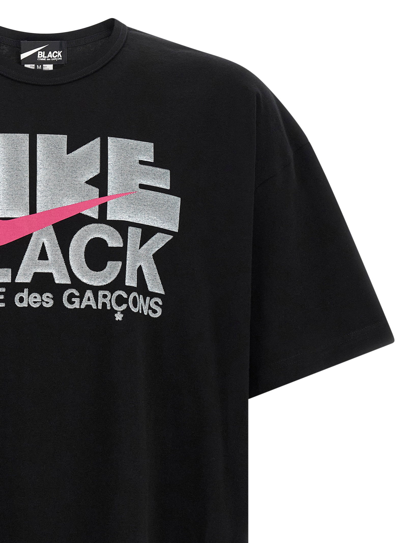 Comme Des Garcons Black Logo-Print Collaborative T-Shirt — Black, view 3