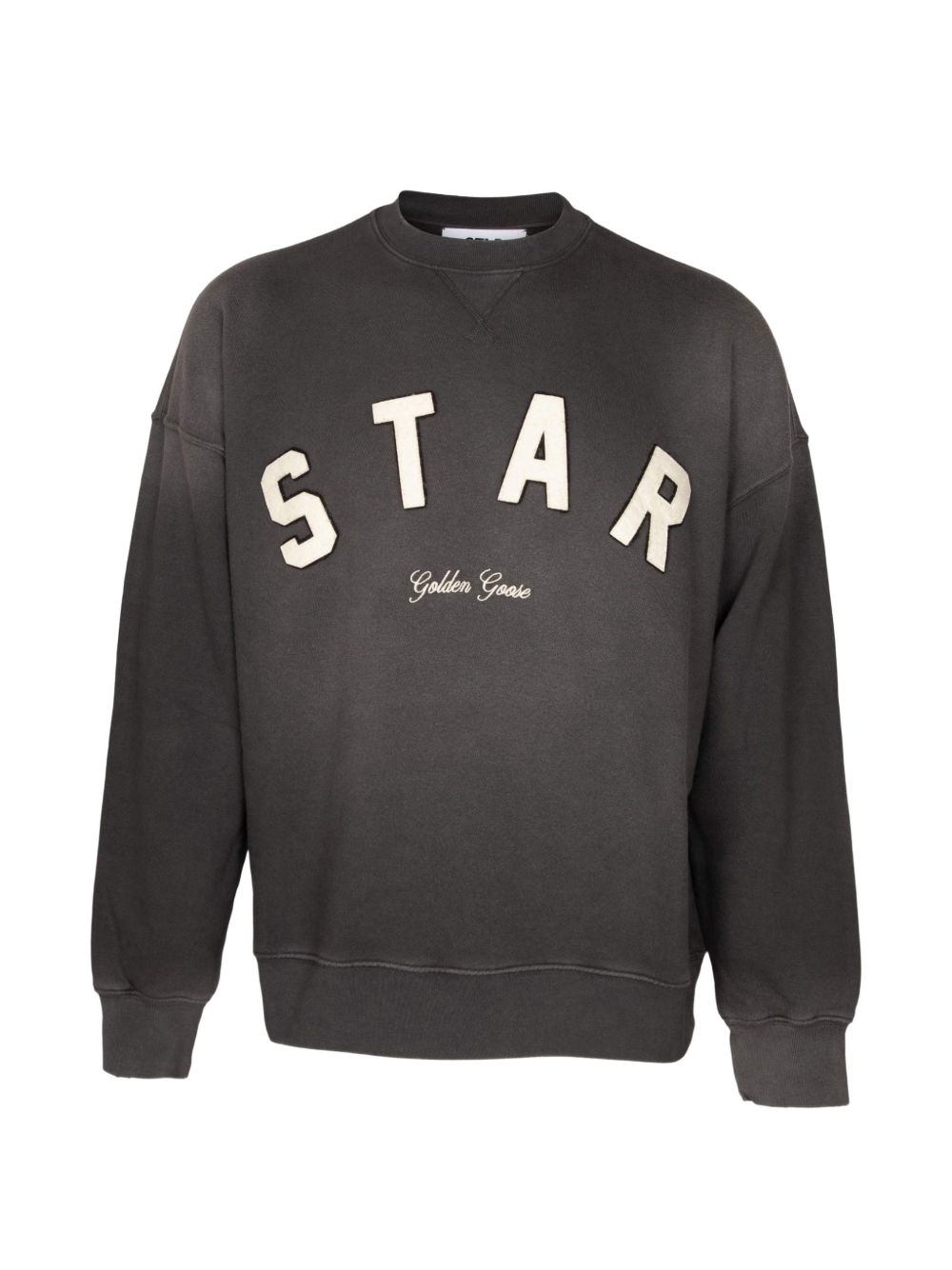 Golden Goose Logo Cotton Sweatshirt — Dark grey by Golden Goose