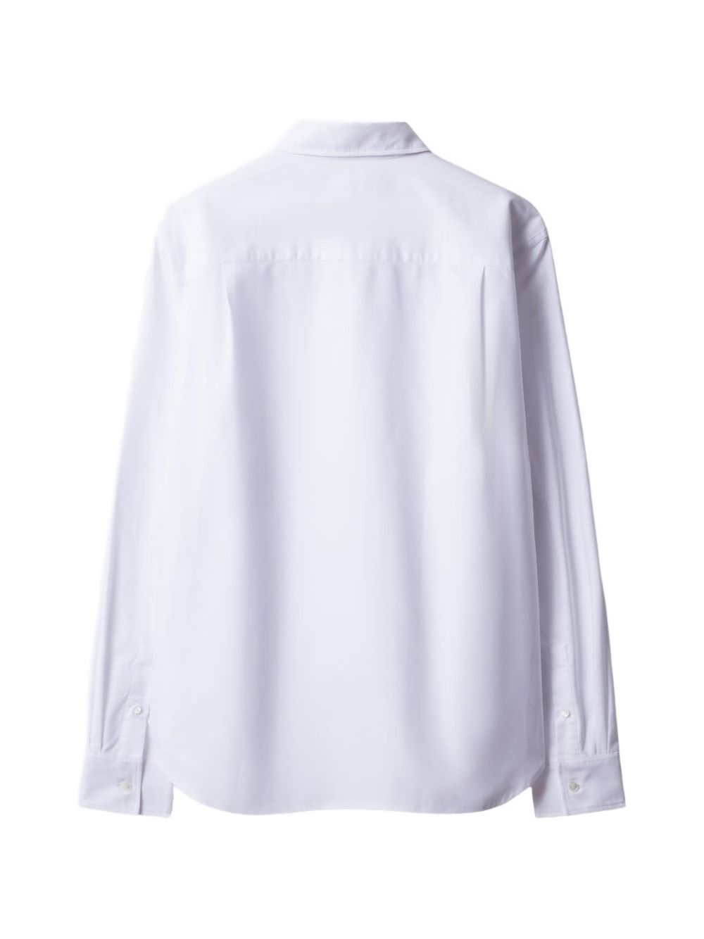 Maison Kitsuné Cotton Fox-Embroidered Shirt — White, view 2