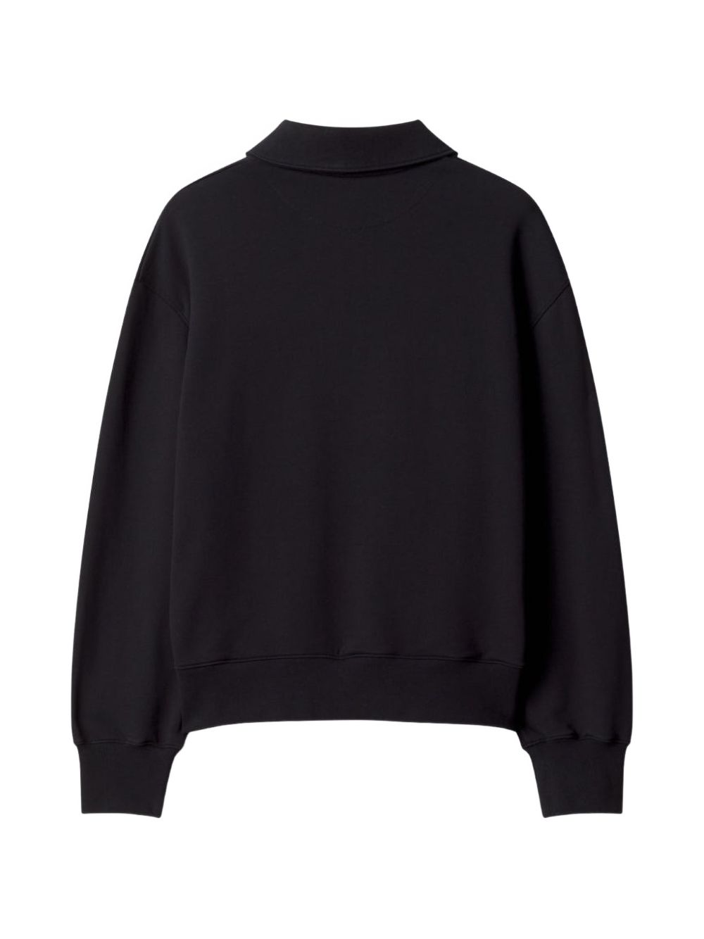 Maison Kitsuné Fox-Embroidered Cotton Sweatshirt — Black, view 2