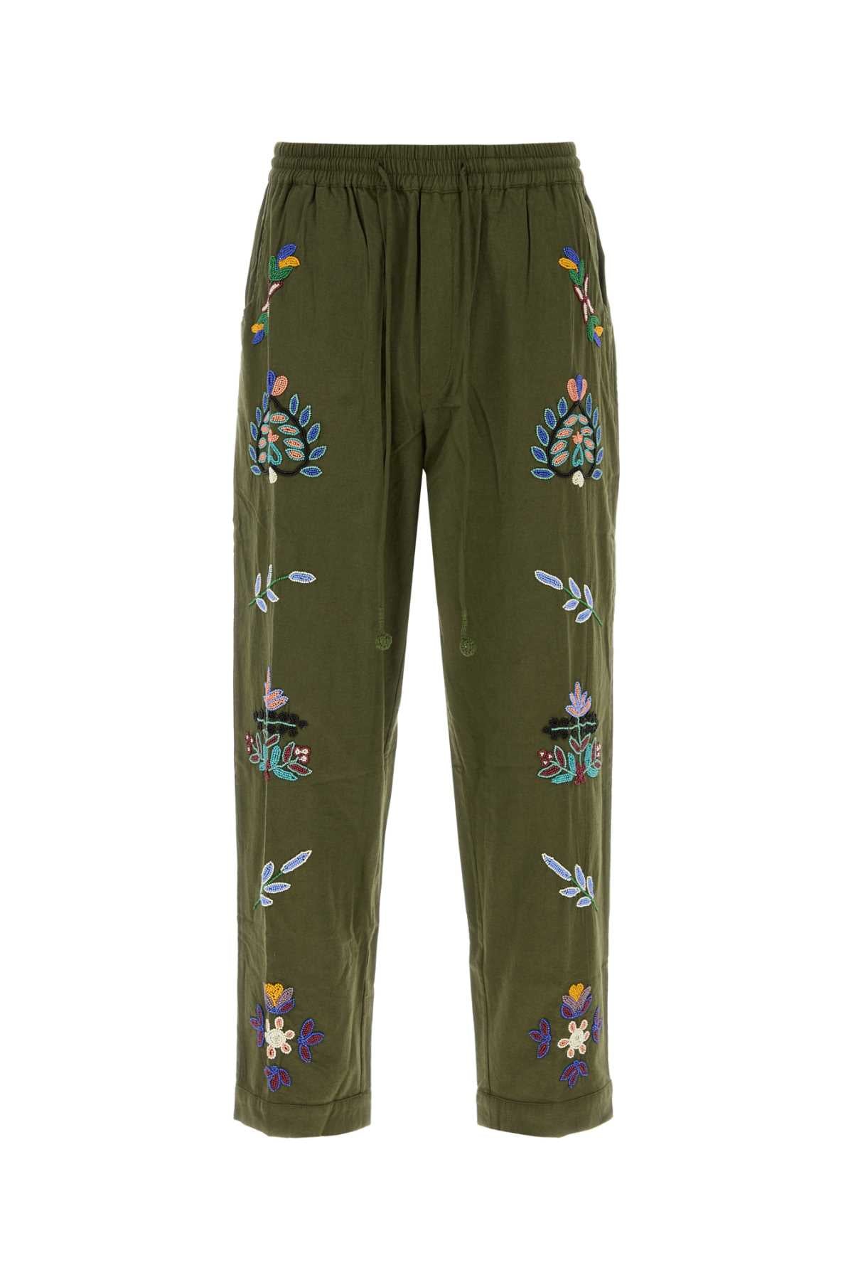 Baziszt Neon Pant Trousers — Green by Baziszt