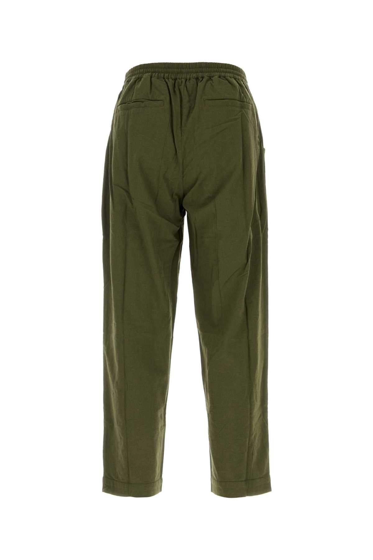 Baziszt Neon Pant Trousers — Green, view 2