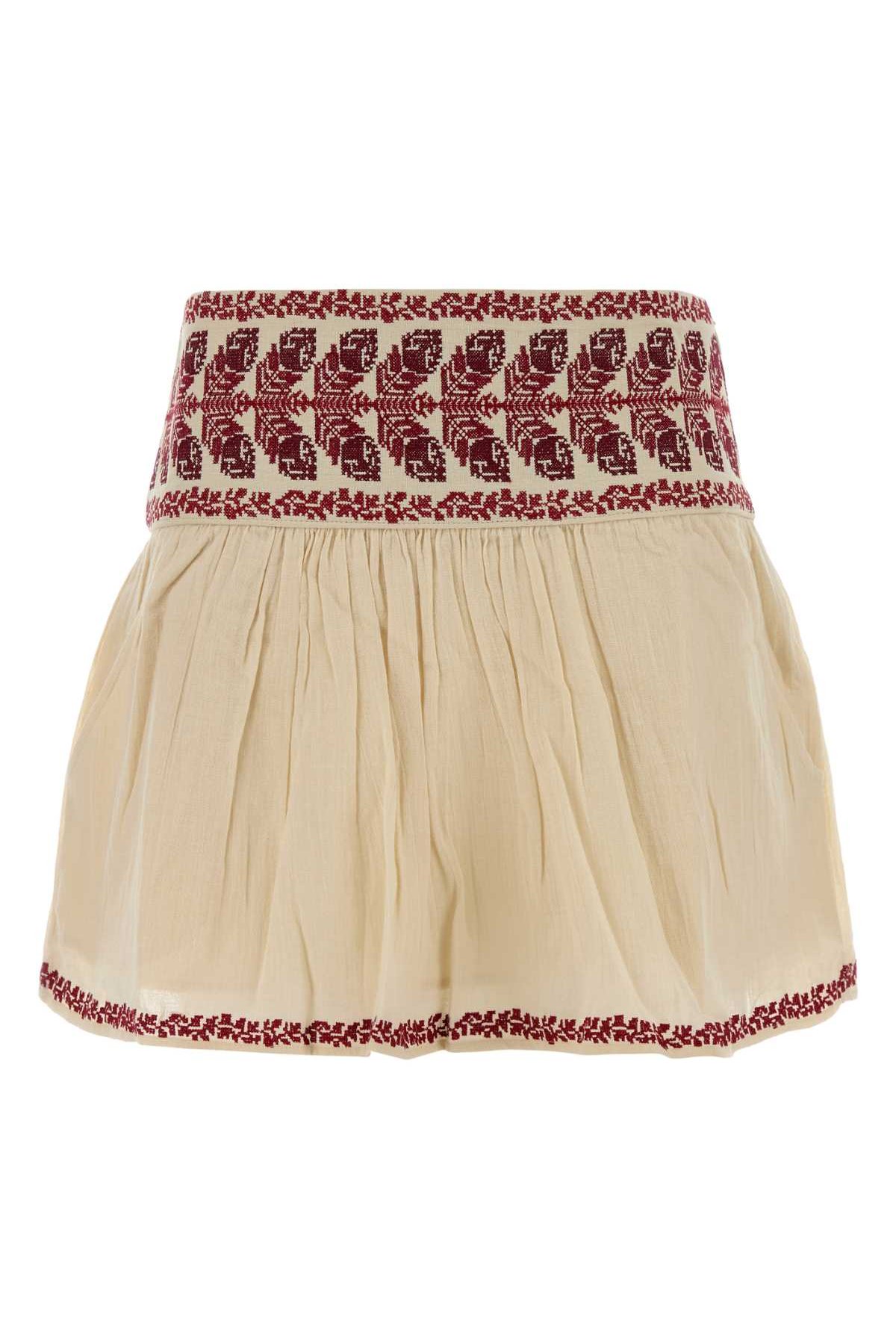 Isabel Marant Etoile Mini Skirt — Beige by Isabel Marant Etoile