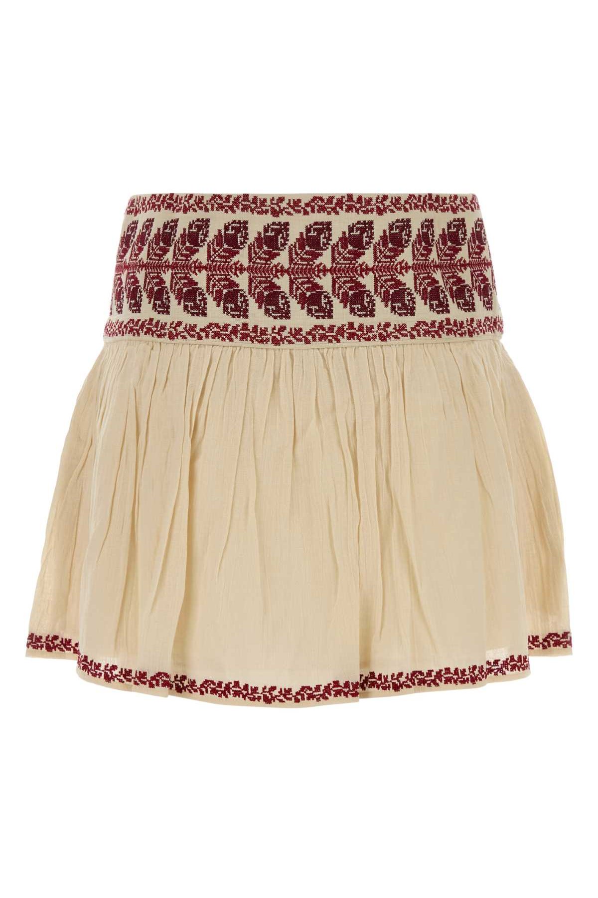 Isabel Marant Etoile Mini Skirt — Beige, view 2
