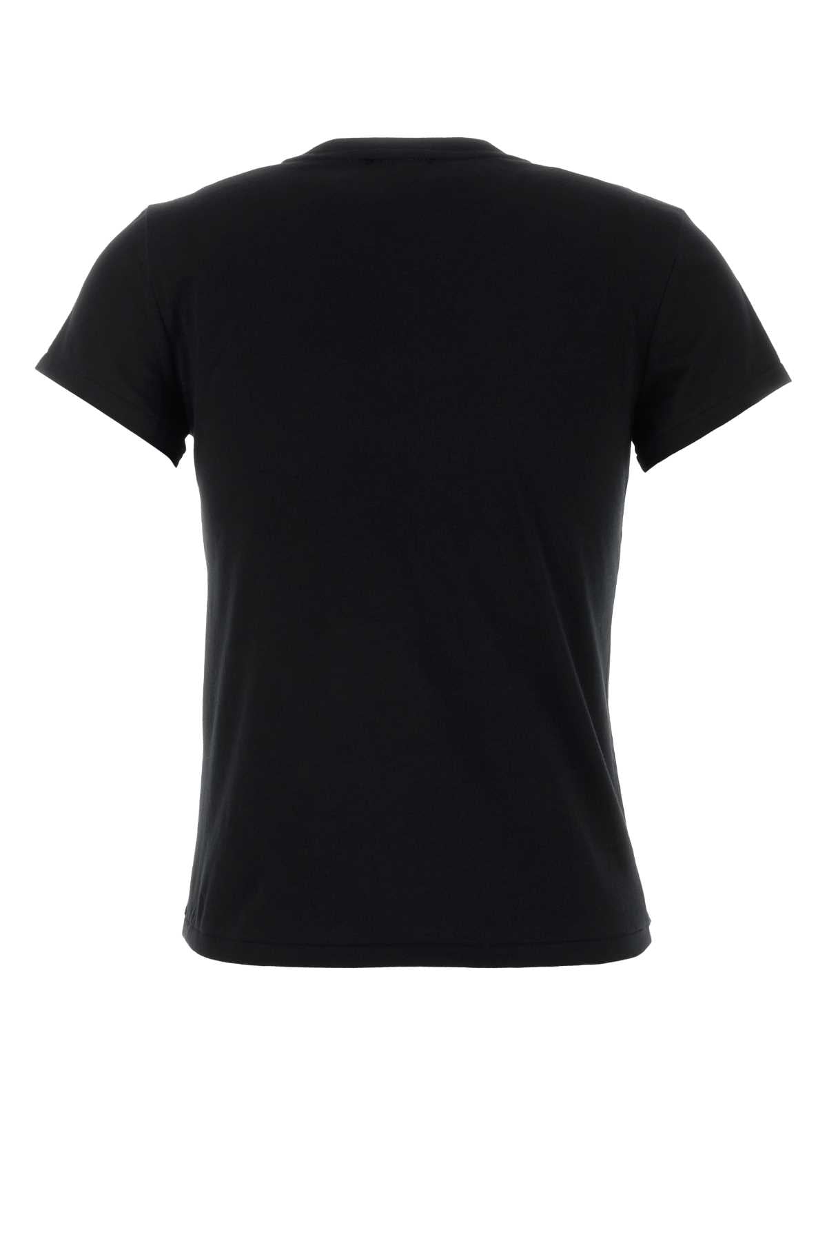Polo Ralph Lauren Logo-Embroidered Cotton T-Shirt — Black, view 2