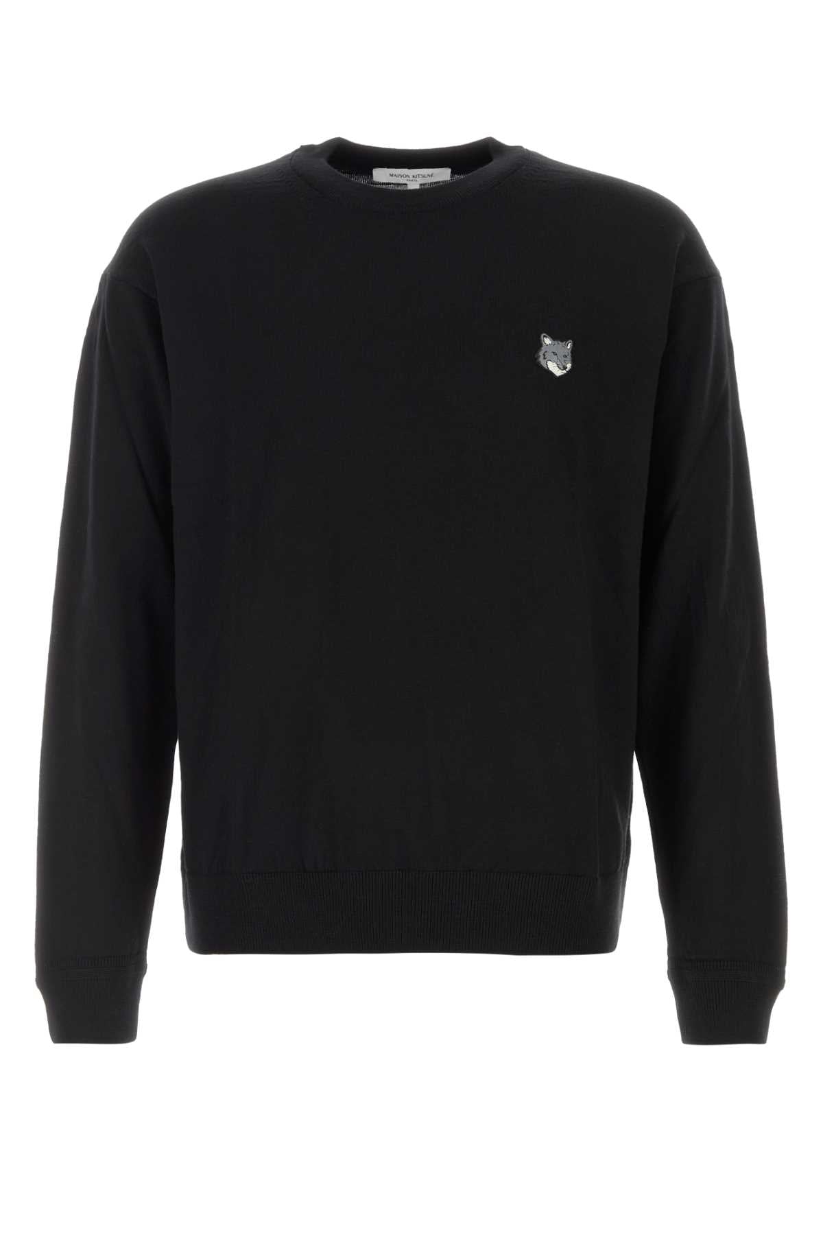 Maison Kitsune Head Sweater — Black by Maison Kitsune