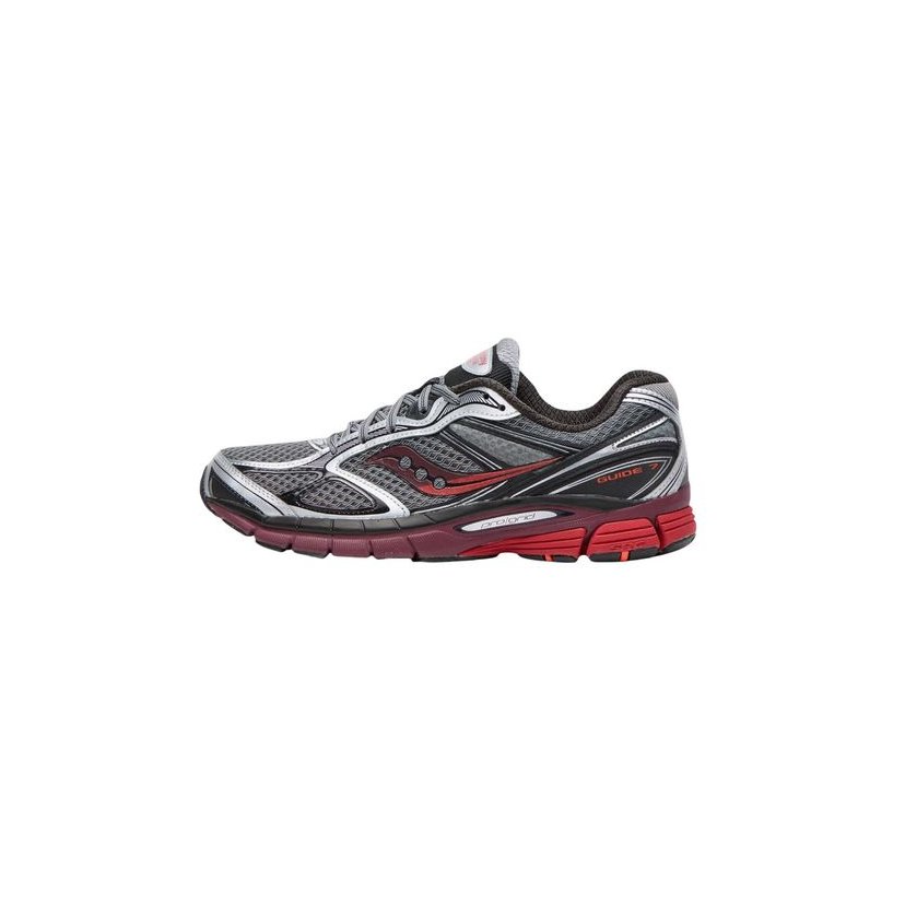 Saucony ProGrid Guide 7 Athletic Shoes — Gray, view 2