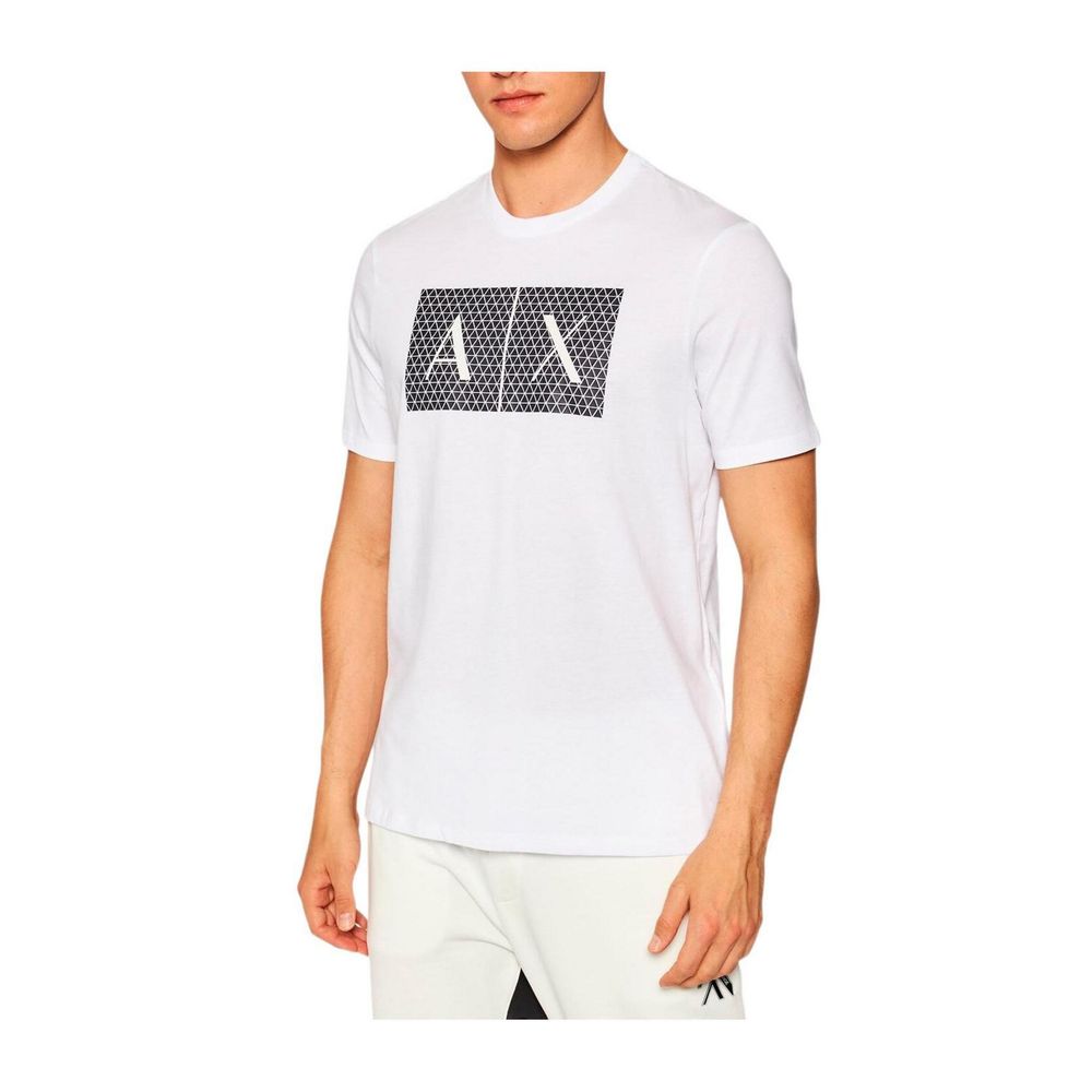 Armani Exchange Logo-Print Cotton T-Shirt — White by Armani Exchange