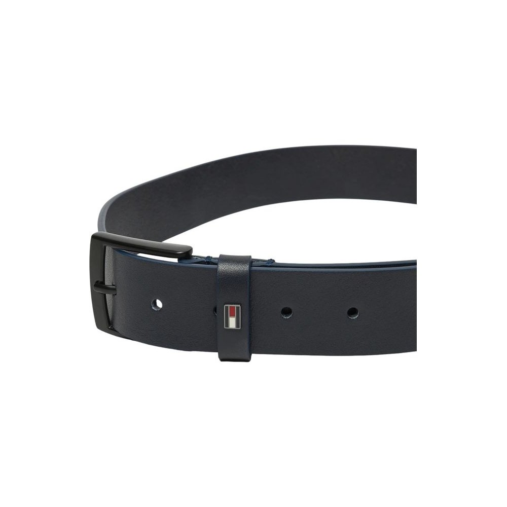 Tommy Hilfiger Cow Full Grain Leather Belt — Black, view 3