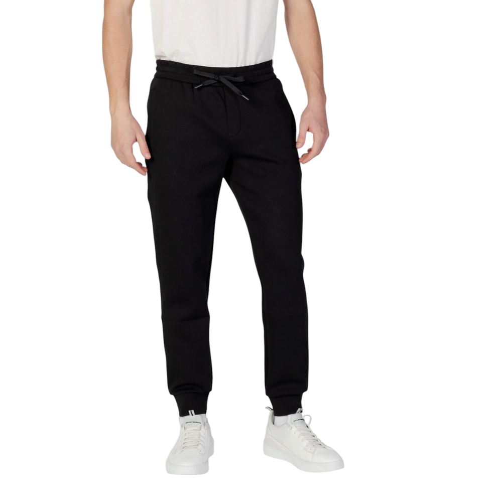 Armani Exchange Cotton-Blend Joggers — Black by Armani Exchange