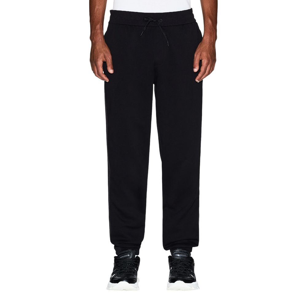 Armani Exchange Cotton-Blend Joggers — Black by Armani Exchange