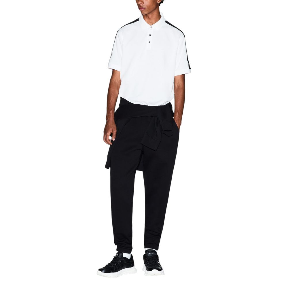 Armani Exchange Cotton-Blend Joggers — Black, view 3