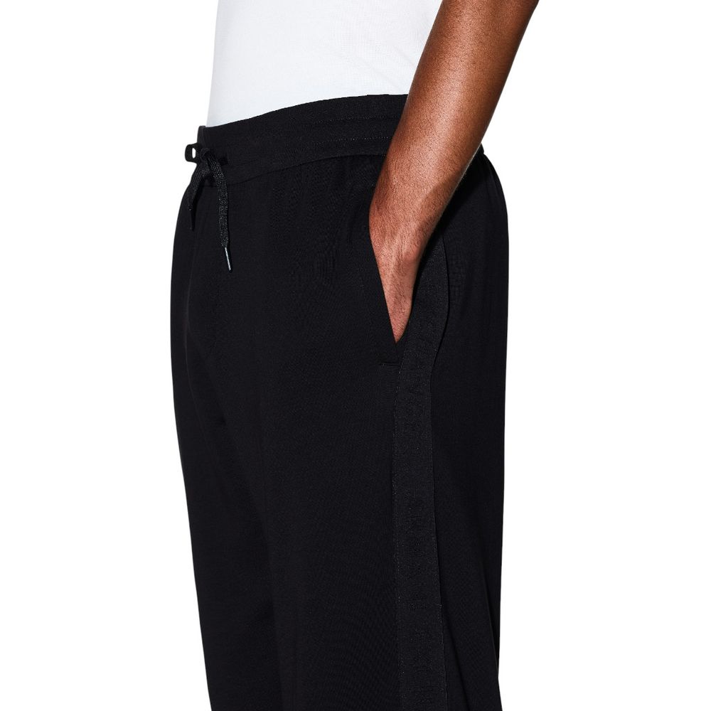 Armani Exchange Cotton-Blend Joggers — Black, view 4