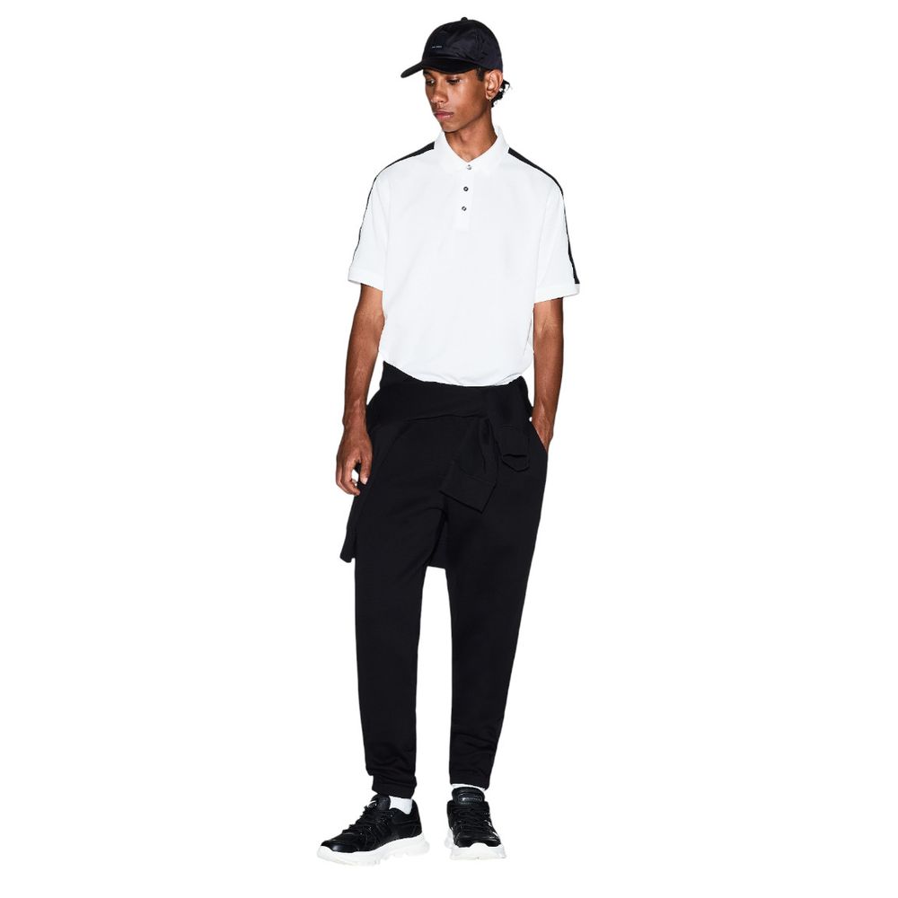 Armani Exchange Cotton-Blend Joggers — Black, view 5