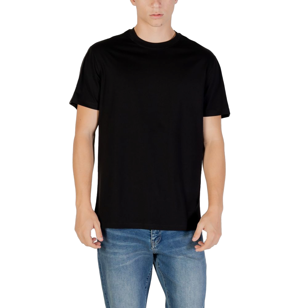 Armani Exchange Cotton Crew Neck T-shirt — Black by Armani Exchange
