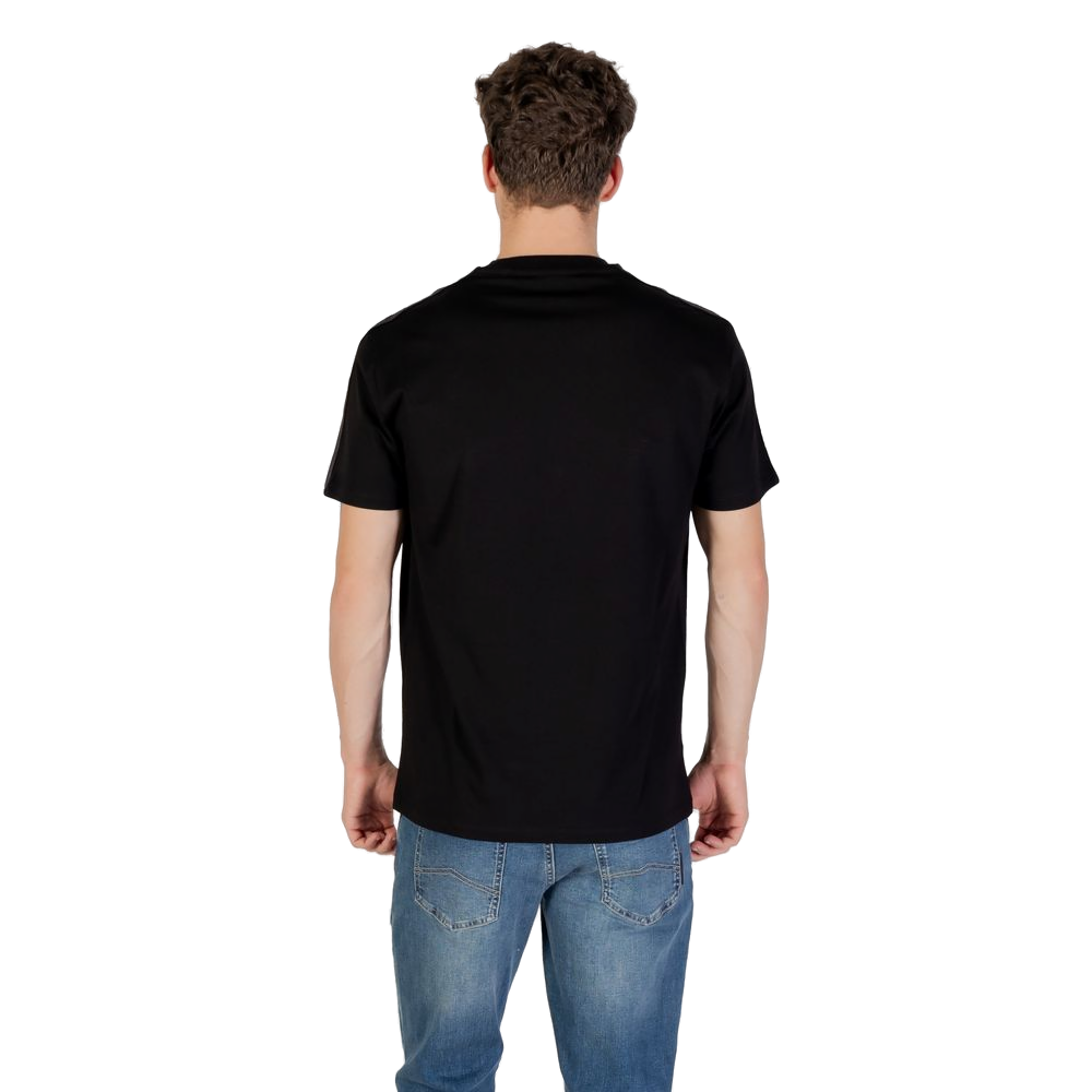 Armani Exchange Cotton Crew Neck T-shirt — Black, view 2
