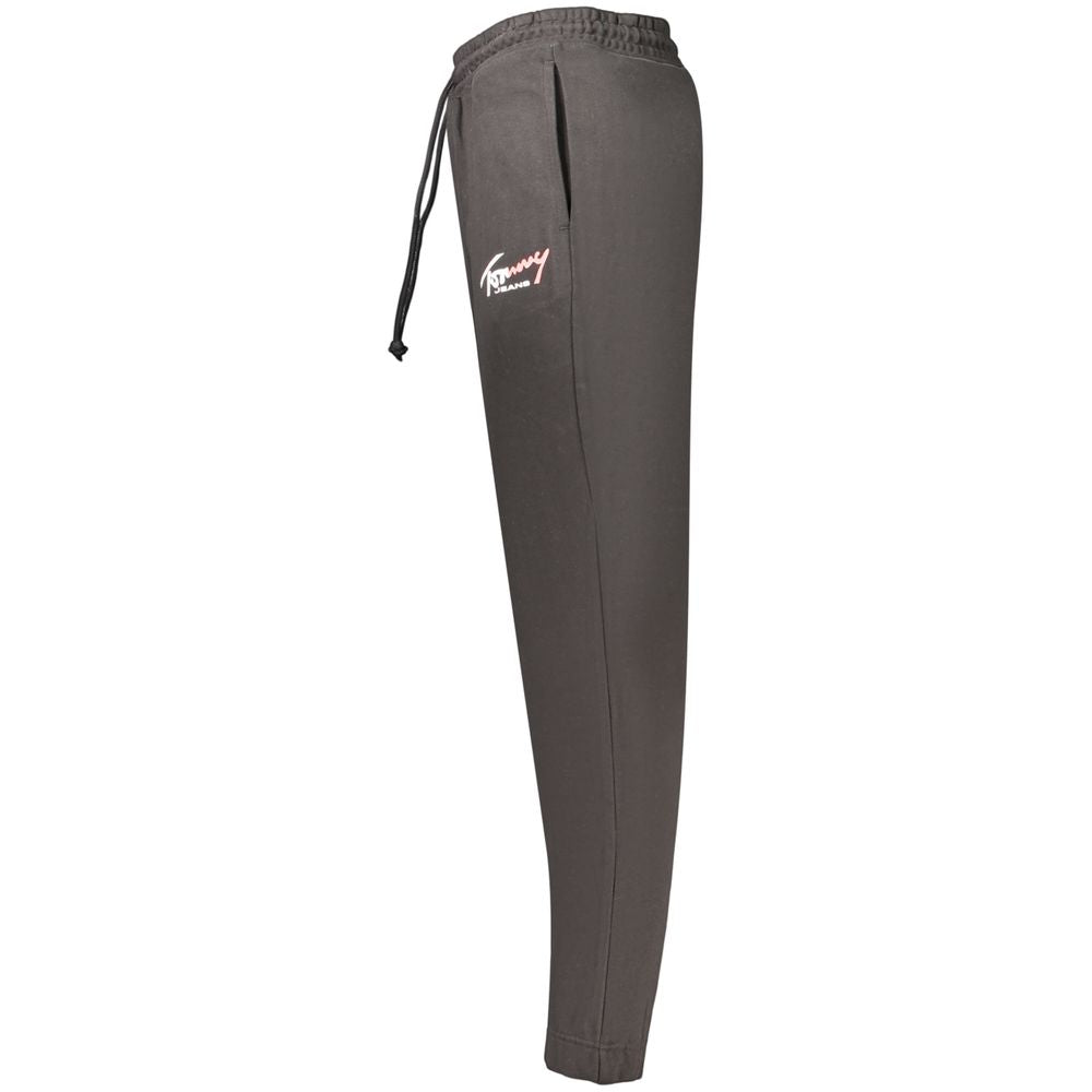 Tommy Hilfiger Brushed Cotton Joggers — Black, view 3