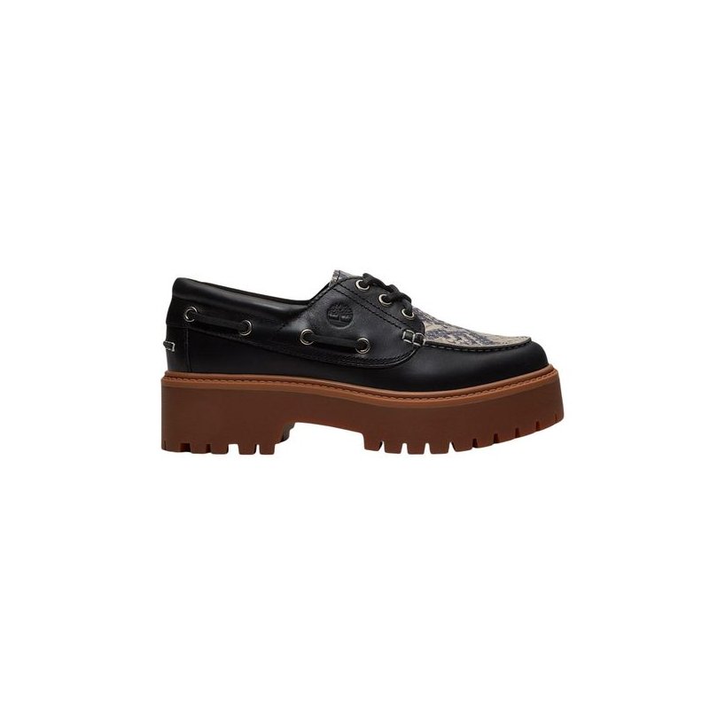 Timberland Leather Platform Loafer — Black by Timberland