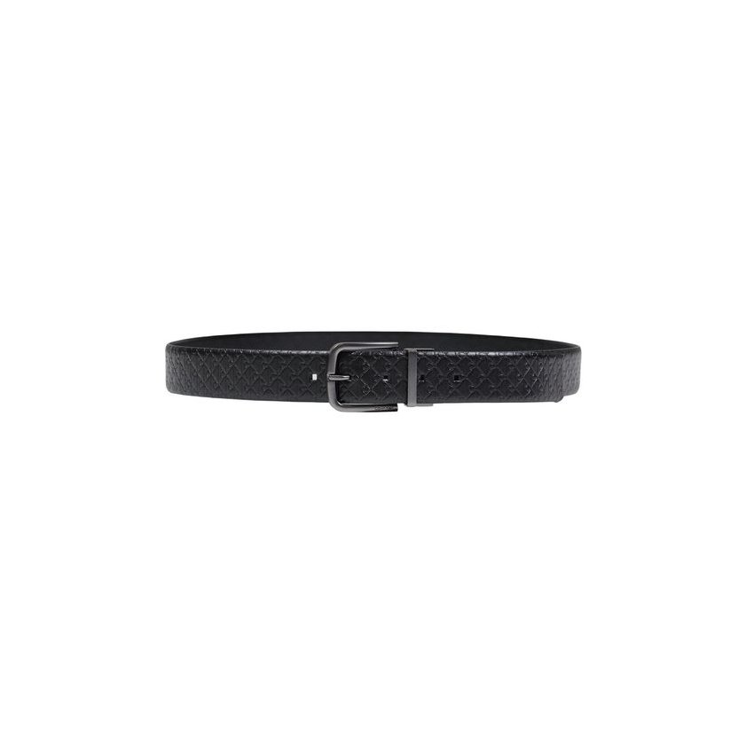 Calvin Klein Bicolor Leather Belt — Black by Calvin Klein