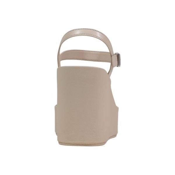 Calvin Klein Wedge Platform Sandal — Beige, view 4