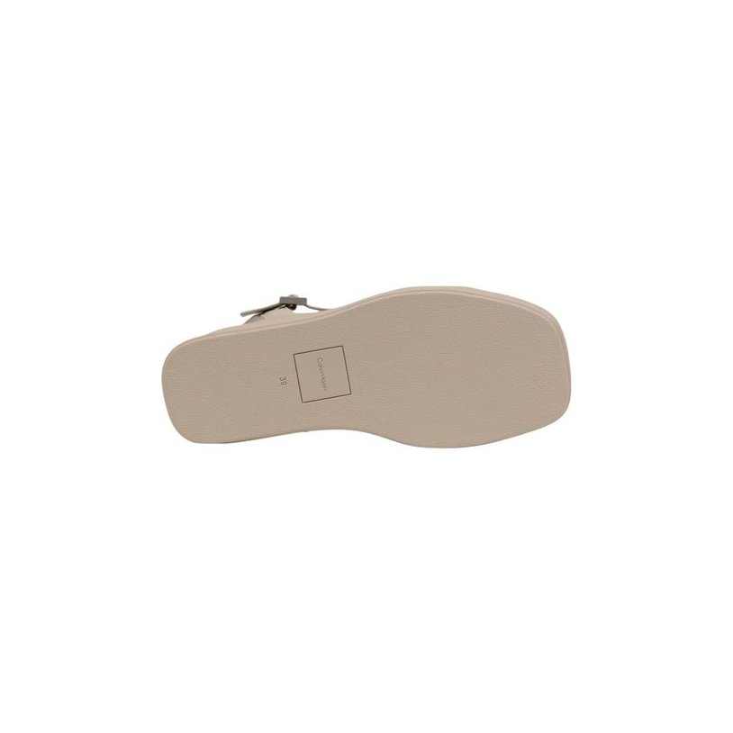 Calvin Klein Wedge Platform Sandal — Beige, view 5