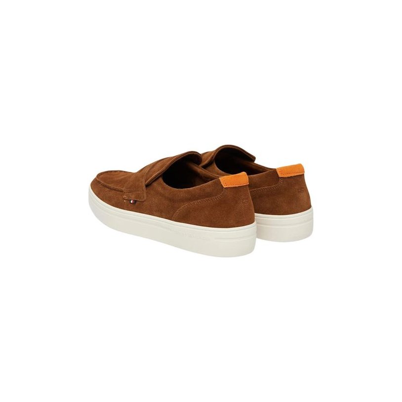 Tommy Hilfiger Suede Slip-On Loafer — Brown, view 4