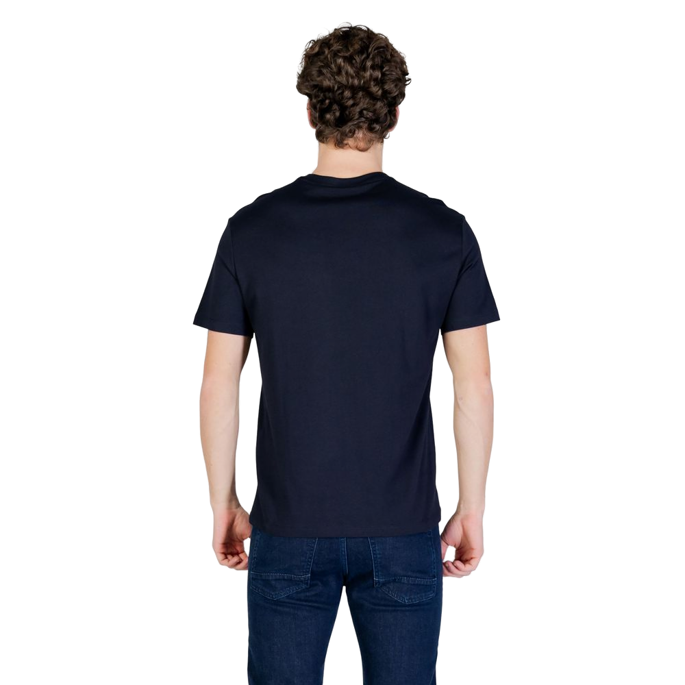 Armani Exchange Logo-Printed Cotton T-Shirt — Black, view 4