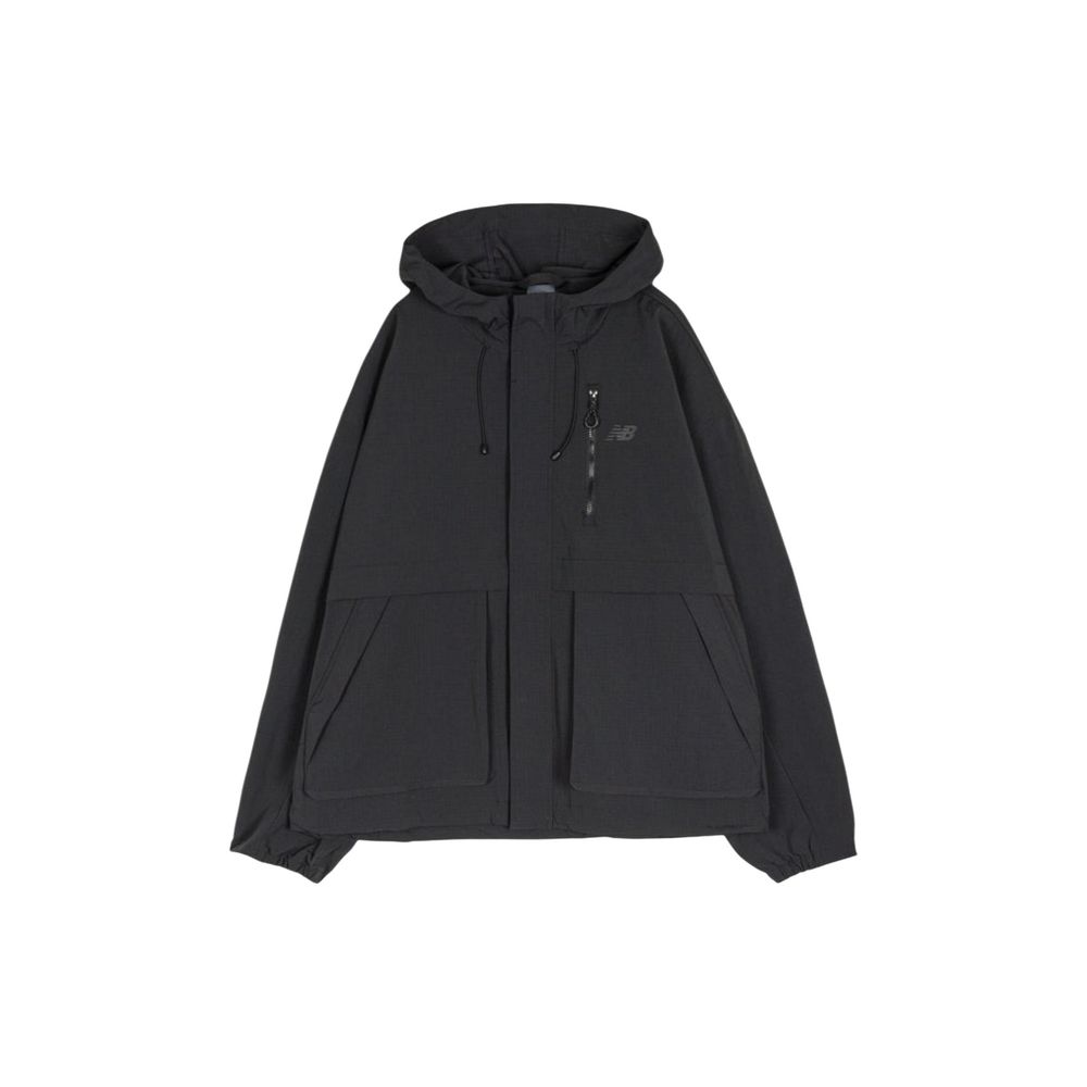New Balance Nylon Shell Jacket — Black, view 3