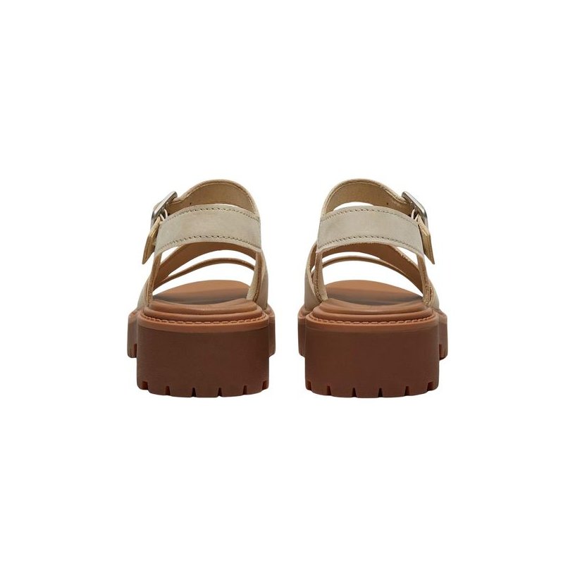 Timberland Leather Platform Sandal — Beige, view 5