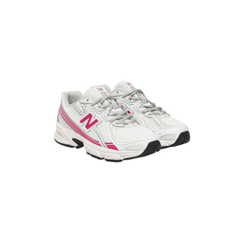New Balance Synthetic Athletic Sneakers — White, view 2