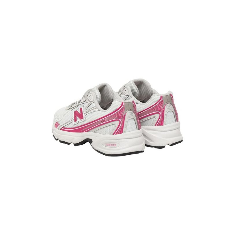 New Balance Synthetic Athletic Sneakers — White, view 3