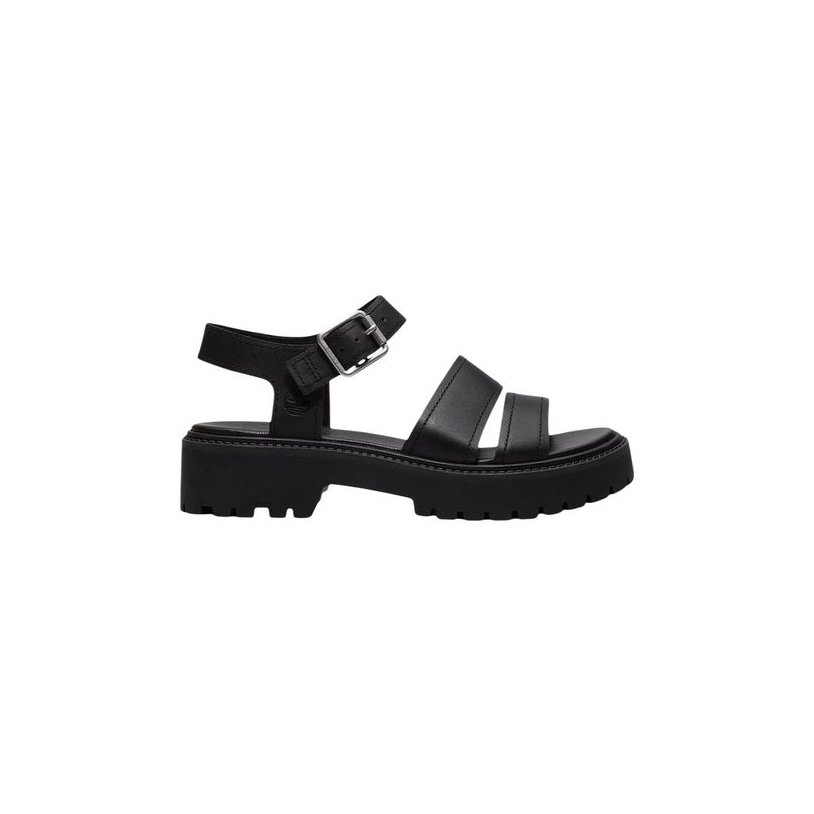 Timberland Leather Platform Sandals — Black by Timberland