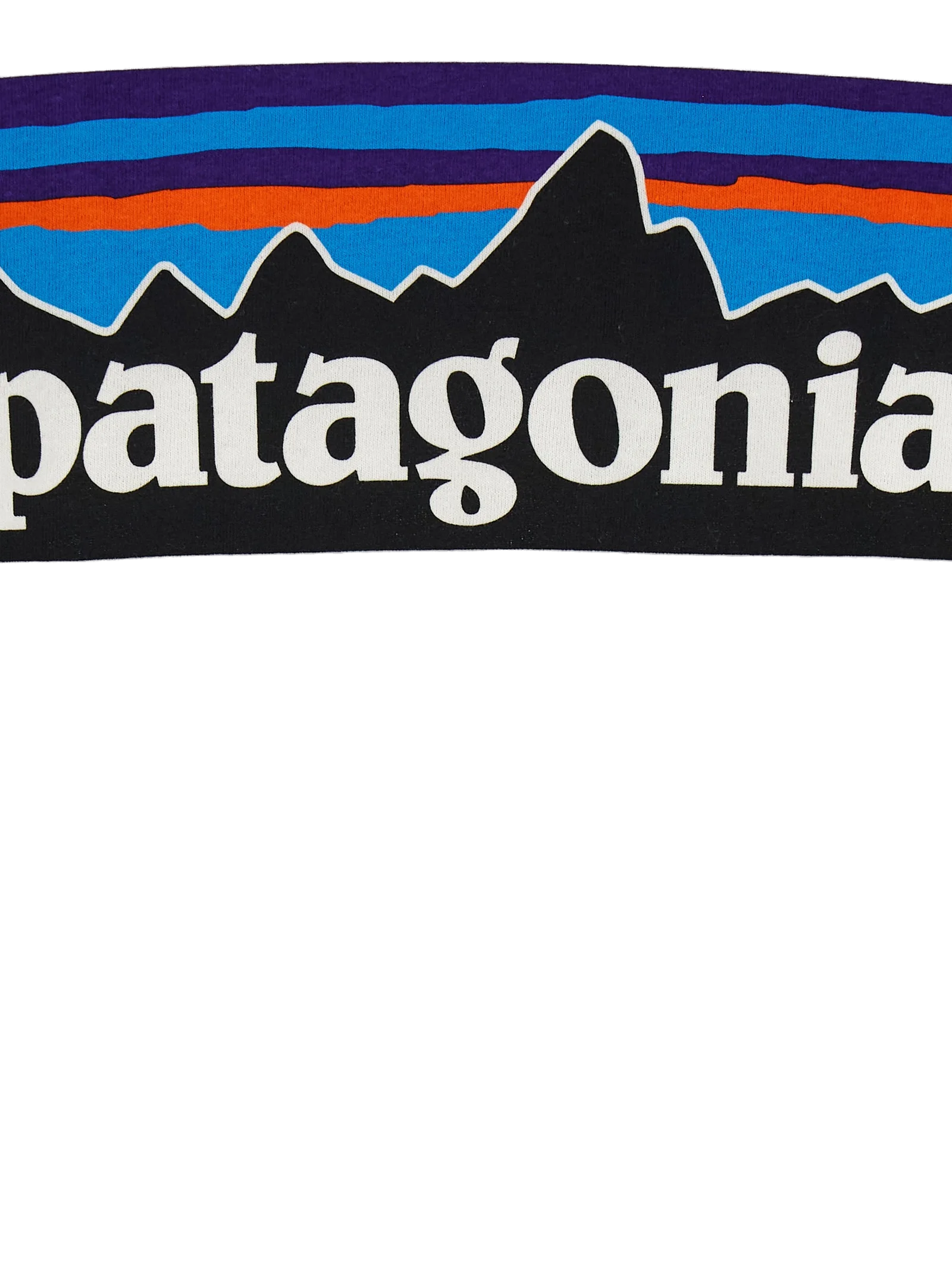 Patagonia Logo Cotton Blend Long-Sleeve T-Shirt — White, view 4