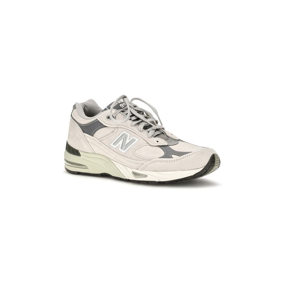 New Balance Suede Leather Sneakers — Gray, view 2