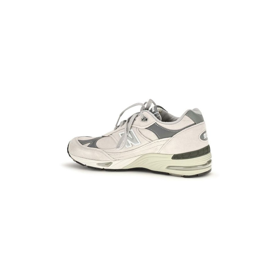 New Balance Suede Leather Sneakers — Gray, view 3