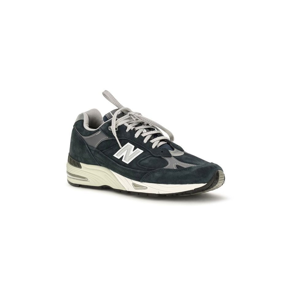 New Balance Suede and Nylon Sneaker — Navy, view 2