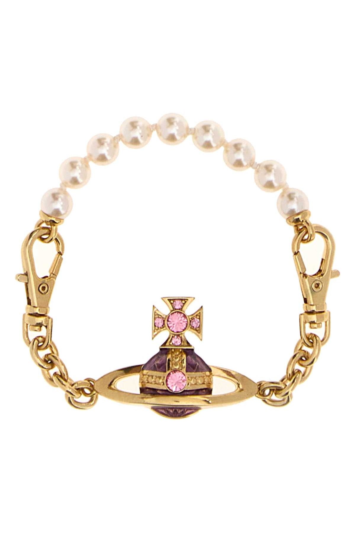 Vivienne Westwood Pearl and Orb Chain Bracelet — Gold by Vivienne Westwood