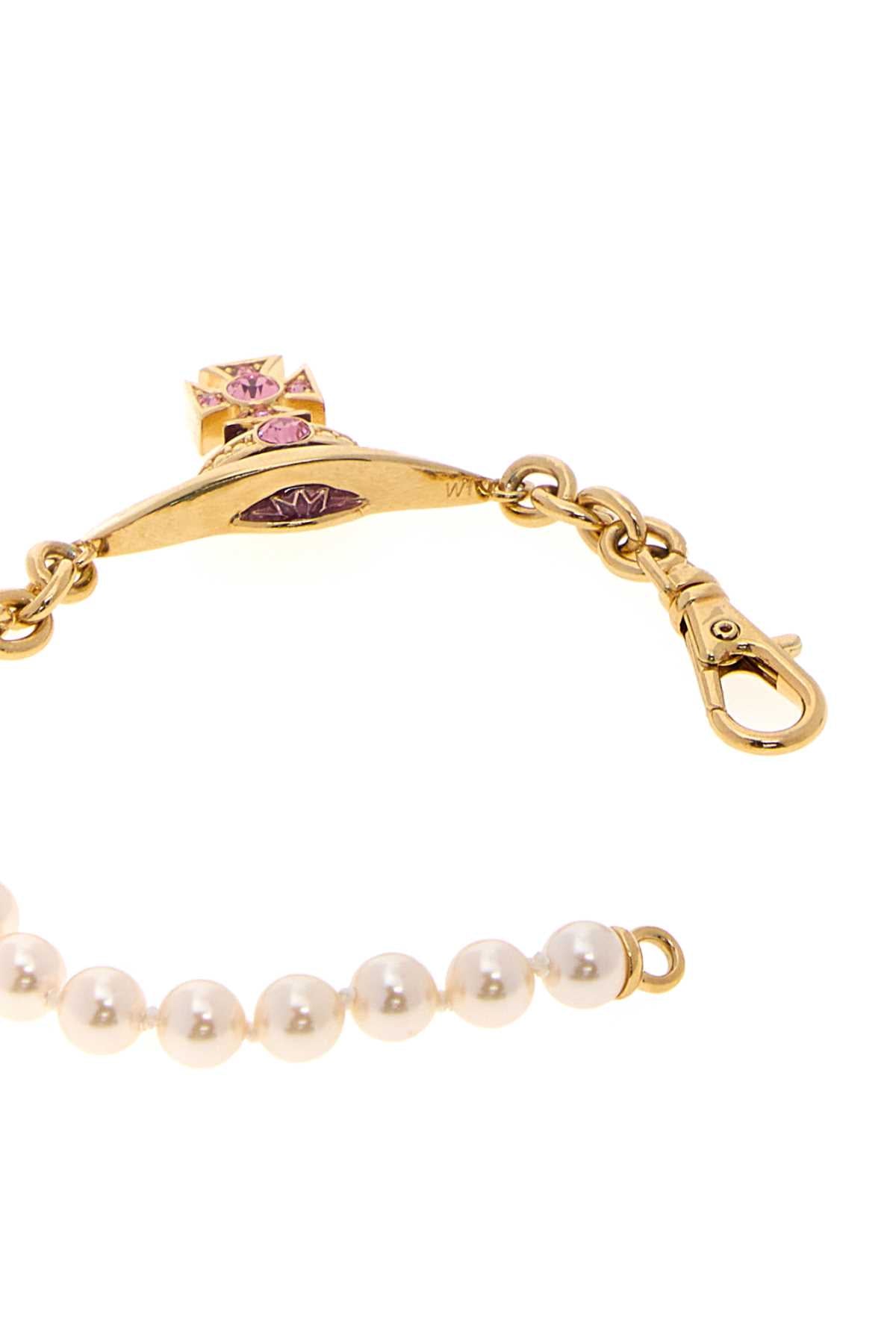 Vivienne Westwood Pearl and Orb Chain Bracelet — Gold, view 3