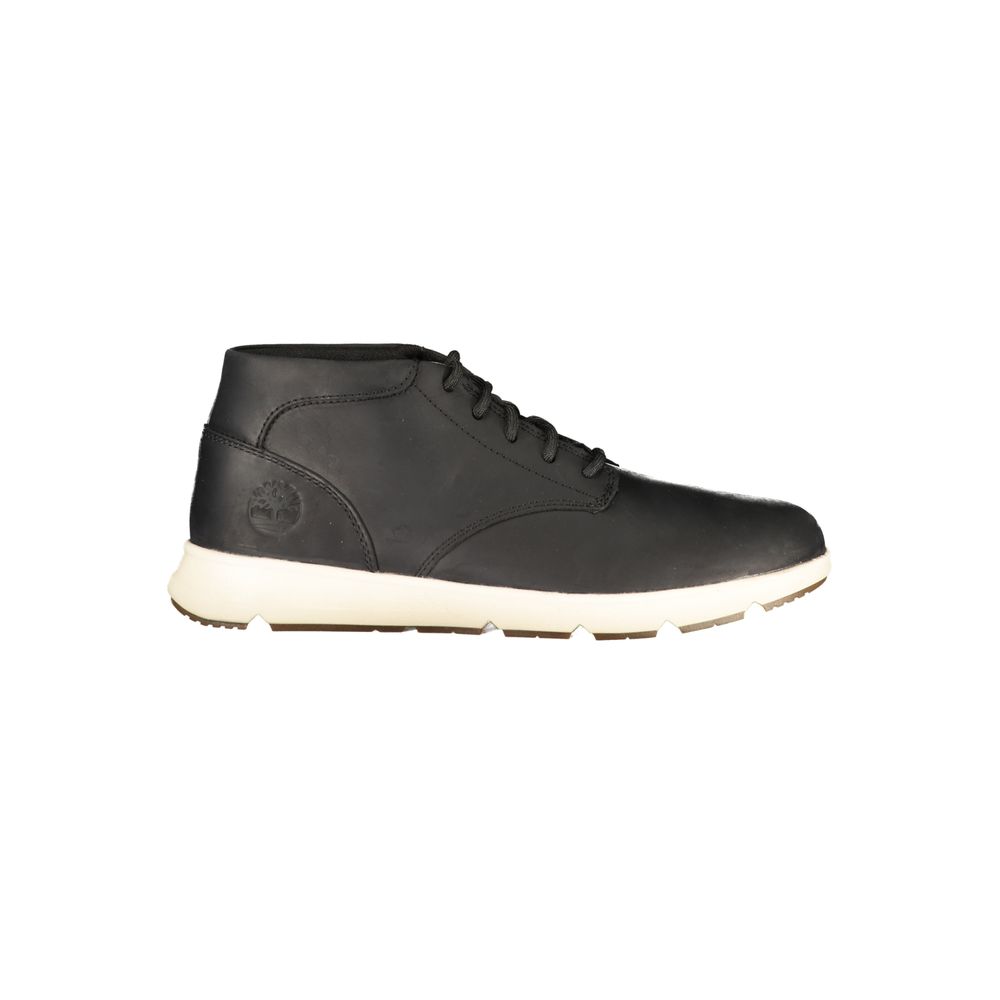 Timberland Lace-Up Contrast Sole Sneaker — Black by Timberland