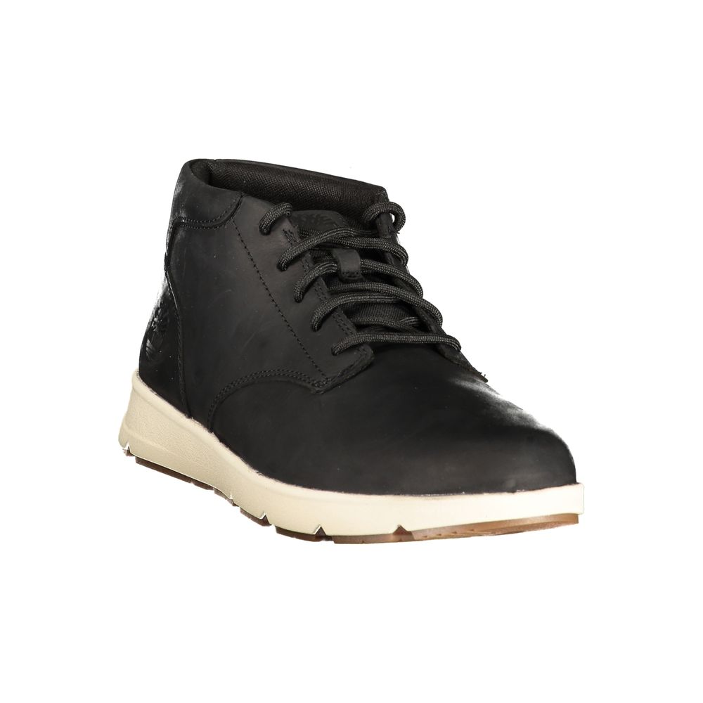 Timberland Lace-Up Contrast Sole Sneaker — Black, view 2